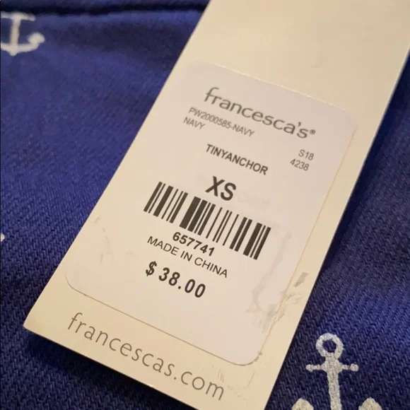 NWT FRANCESCA'S cute nautical shorts - size XS - Picture 4 of 4